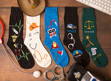 Load image into Gallery viewer, Foozys Men’s Lawn Mower Working Man Novelty Crew Socks | 2 Pair
