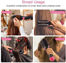 Load image into Gallery viewer, Hair Dryers &amp; Volumizer, Lanic 3 in 1 Hot Air Brush Negative Ion Generator Hair Dryer Brush for Dry, Straighten, Curling,Hair Styling Tool with Negative Ionic Technology for All types Hair
