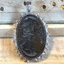 Load image into Gallery viewer, Hadeed e chini Pendant hadeed stone Sang e Hadeed | AlAliGems | Hematite Islamic Pendant for
