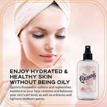 Load image into Gallery viewer, Quinn’s Facial Toner Mist with Pure Rosewater. Alcohol Free Moisturizer and Skincare for Face, Hair and More. 8 Ounce.
