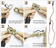 Load image into Gallery viewer, Tree Swing Ropes Hammock Chair Straps Hanging Kit with 2 Carabiners for Replacement, Adjustment or Extension - 6ft &amp; Holds to 600lbs, Perfect for Children Swing, Outdoor Hammock and Hanging Chair
