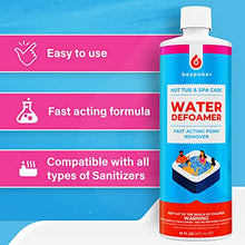 Load image into Gallery viewer, Spa Defoamer for Hot Tub &amp; Hot Tub Foam Eliminator, Spa Anti Foam for Hot Tub Owners to Keep Spa Foam Down &amp; get Foam Out, HotTub Foam Reducer &amp; Spa Bubble Remover (1- Pint)
