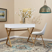 Load image into Gallery viewer, OSP Home Furnishings Oakley Mid-Century Modern Bucket Chair, White
