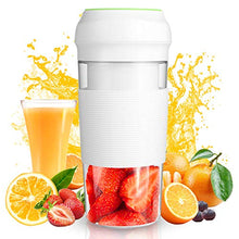 Load image into Gallery viewer, Portable Blender Juicer (12oz) Personal Blender Shakes and Smoothies Juicer Cup Smoothie Maker With 7.4V 3000mAh Rechargeable Battery Strong Power Ice Blender Mixer Baby Food Maker(BPA FREE)Home Office School Travel Sport Gym Outdoors
