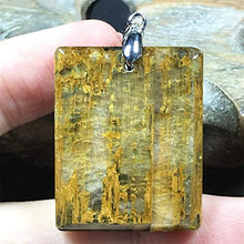 Load image into Gallery viewer, Natural Pietersite Stone Pendant Pietersite Crystal Stone Jewelry For Women Men Healing Energy Luck Gift 31x25x6mm rectangle Beads Silver Rare Gemstone AAAAA
