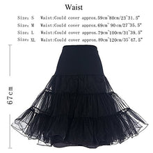 Load image into Gallery viewer, Dresstells Women's Vintage Rockabilly Petticoat Skirt Tutu 1950s Underskirt white XL
