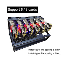 Load image into Gallery viewer, Zuajiter 68 Gpu Mining Rig Frame with 4pcs Fan, Miner Mining Rig Case Rack Steel Open Air Pc Computer Case for Currency Bitcoin Crypto Coin ETHETCZEC Mining Accessories Tools, black
