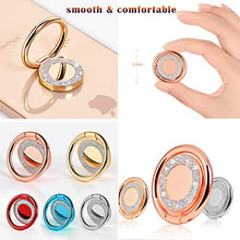 Load image into Gallery viewer, RXKEJI Cell Phone Ring Stand Finger Holder Sparkle Glitter Grip Kickstand Compatible with Universal Tablet iPad Smartphone iPhone 12 11 Pro Xs Max XR 7 8 Plus Samsung Galaxy S10 S20 Note 20 Gold
