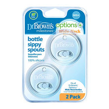 Load image into Gallery viewer, Dr. Brown&#39;s Options+ Wide-Neck Baby Bottle Sippy Spout, 2 Count
