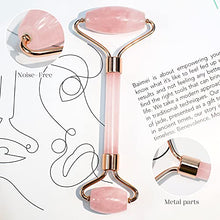 Load image into Gallery viewer, Jade Roller &amp; Gua Sha, Face Roller, Facial Beauty Roller Skin Care Tools, BAIMEI Rose Quartz Massager for Face, Eyes, Neck, Body Muscle Relaxing and Relieve Fine Lines and Wrinkles
