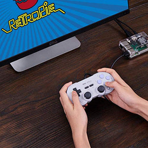 USB Game Controller for PC, 8Bitdo SN30 Pro Wired Controller/Gamepad for Raspberry Pi, Laptop and Nintendo Switch - (SN Edition)