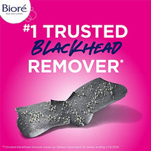Load image into Gallery viewer, Bioré Charcoal Blackhead Remover Pore Strips, Nose Strips for Instant Blackhead Removal on Oily Skin, with Pore Unclogging, features Natural Charcoal, See 3x Less Oil, 18 Count
