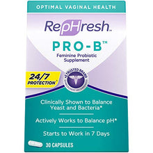 Load image into Gallery viewer, Rephresh Pro-B Probiotic Supplement for Women, 30 Oral Capsules
