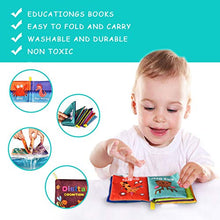 Load image into Gallery viewer, Baby Bath Books,Nontoxic Fabric Soft Baby Cloth Books,Early Education Toys,Waterproof Baby Books for Toddler, Infants Perfect Shower Toys,Kids Bath Toys Birthday Gift(Pack of 8)
