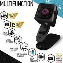 Load image into Gallery viewer, Mini Spy Camera 1080P Hidden Camera - Portable Small HD Nanny Cam with Night Vision and Motion Detection - Indoor Covert Security Camera for Home and Office - Hidden Spy Cam - Built-in Battery

