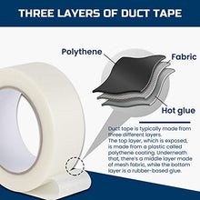 Load image into Gallery viewer, Lichamp Clear Duct Tape Heavy Duty, Waterproof Duct Tape Bulk 6 Multi Pack, 2 inch x 25 Yard x 9 mil Per Roll, A206TP

