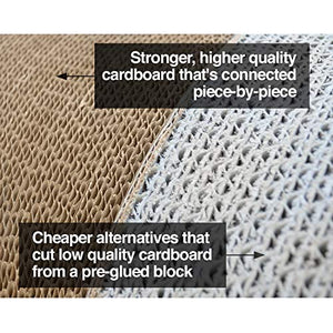 PetFusion 3-Sided Vertical Cat Scratching Post (Standard Size, Warm Gray). [Multiple Scratching Angles to Match Your Cat's Preference]