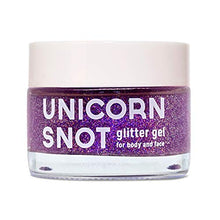 Load image into Gallery viewer, Unicorn Snot Holographic Body Glitter Gel for Body, Face, Hair - Vegan &amp; Cruelty Free - 1.7 oz (Purple)
