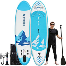Load image into Gallery viewer, SYCEES 8'7 x 30" x 6", All-Around Inflatable Stand Up Paddle Board - Stable, Versatile, Durable and Lightweight SUP for All Skill Levels, Paddleboard Accessories &amp; Carry Bag Included (Blue)
