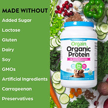 Load image into Gallery viewer, Orgain Organic Protein + Superfoods Powder, Creamy Chocolate Fudge - 21g of Protein, Vegan, Plant Based, 6g of Fiber, No Dairy, Gluten, Soy or Added Sugar, Non-GMO, 2.02 Lb
