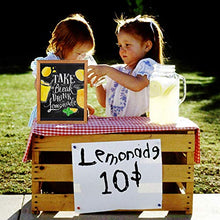 Load image into Gallery viewer, BESSO Chalkboard Signs – Stylish ProGrade Standing Deep Black Chalk Board 11 x 14 – Magnetic Rustic Slate Chalkboards Menu Board for Kitchen, Sign Board, or Sidewalk Sign. for Kids &amp; Adults
