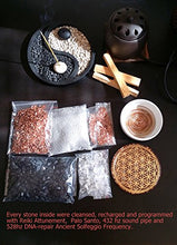 Load image into Gallery viewer, Metatron's Cube Merkaba 7 Chakras w/Crystals Stones Orgone Pendant Generator Energy Accumulator EMF Protection 2.25 inch
