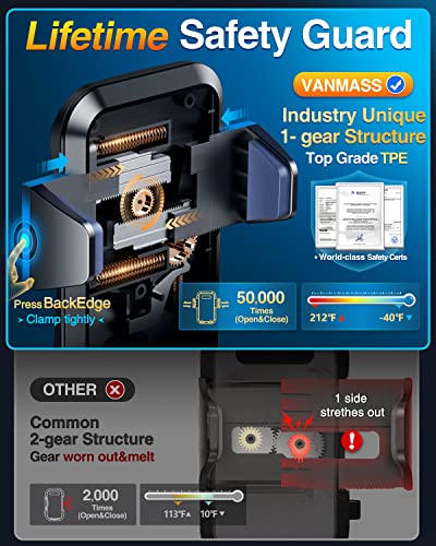 Load image into Gallery viewer, VANMASS Universal Car Phone Mount,【Patent & Safety Certs】 Upgraded Handsfree Stand, Phone Holder for Car Dashboard Windshield Vent, Compatible iPhone 13 12 11 Pro Max Xs XR X 8, Galaxy s20 Note 10 9