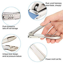 Load image into Gallery viewer, Thick Toenail Clippers, Mens Nail Clippers for Large Big Thick Nail and Toenail Senior Nail Clippers with Easy Grip Rubber Handle for Podiatrist/Ingrown/Seniors/Professional
