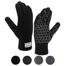 Load image into Gallery viewer, Winter Warm Touchscreen Gloves for Men and Women Touch Screen Fleece Lined Knit Anti-Slip Wool Glove
