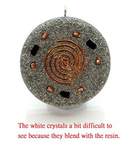 Load image into Gallery viewer, Metatron's Cube Merkaba 7 Chakras w/Crystals Stones Orgone Pendant Generator Energy Accumulator EMF Protection 2.25 inch
