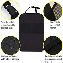 Load image into Gallery viewer, Kick Mats with Organizer - 2 Pack Backseat Protector Seat Covers for Your Car, SUV, Minivan or Truck Seats - Vehicle Back Seat Kids Safety Accessories - Universal Fit Automotive Interior Protectors
