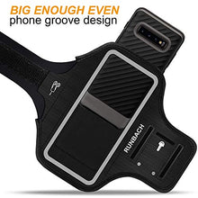 Load image into Gallery viewer, Galaxy S21/S20/S10/S9/S8 Armband,RUNBACH Sweatproof Running Exercise Gym Bag with Card Slot for Samsung Galaxy S21/S20/S10/S9/S8(Black)
