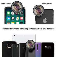 Load image into Gallery viewer, Phone Camera Lens,TODI 4K HD 2 in 1 120° Wide Angle Lens, 20X Macro Lens,Clip-On Phone Lens Compatible iPhone,Samsung, Most Andriod Phones No Distortion
