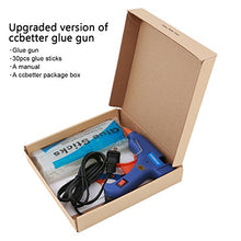 Load image into Gallery viewer, Hot Glue Gun,ccbetter upgraded version Mini Hot Melt Glue Gun with 30pcs Glue Sticks with glue gun removable Anti-hot cover for DIY Small Craft Projects and Home Quick Repairs Blue
