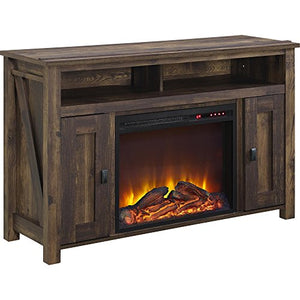 Ameriwood Home Farmington Electric Fireplace TV Console for TVs up to 50", Rustic