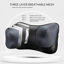 Load image into Gallery viewer, VIKTOR JURGEN Shiatsu Back and Neck Massager, Deep Tissue Kneading Neck Massage Pillow with Heat for Full Body Muscle, Shoulder, Foot at Home, Car, Office, Relaxation Gifts for Men, Women
