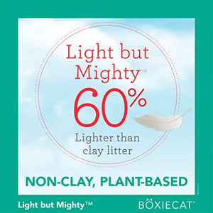 Boxiecat Air Lightweight Gently Scented Premium Clumping Cat Litter - Plant-Based Formula - Ultra Clean Litter Box, Longer Lasting Odor Control, Hard Clumping Litter, 99.9% Dust Free