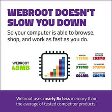 Load image into Gallery viewer, Webroot Internet Security Complete 2022 | Antivirus Software against Computer Virus, Malware, Phishing and more | 5-Device | 1-Year Protection | Keycard
