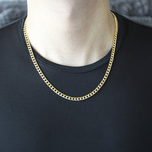 Load image into Gallery viewer, Men&#39;s Solid 14k Yellow Gold 4.5 Millimeters Heavy Miami Cuban Link Chain Necklace, 20 Inches
