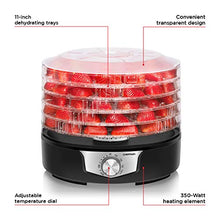 Load image into Gallery viewer, Chefman 5-Tray Food Dehydrator, 11.4-Inch Transparent Trays, Adjustable Temperature Control, Easily Create Dried Snacks For The Family, Prepare Fruits, Jerky, Vegetables, Meats, &amp; Herbs
