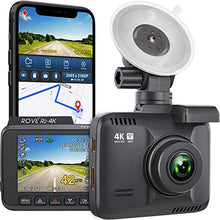 Load image into Gallery viewer, Rove R2-4K Dash Cam Built in WiFi GPS Car Dashboard Camera Recorder with UHD 2160P, 2.4&quot; LCD, 150° Wide Angle, WDR, Night Vision
