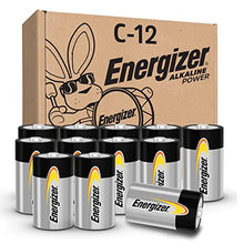 Load image into Gallery viewer, Energizer C Batteries, C Cell Long-Lasting Alkaline Power Batteries (12 Pack)
