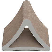 Load image into Gallery viewer, PetFusion 3-Sided Vertical Cat Scratching Post (Standard Size, Warm Gray). [Multiple Scratching Angles to Match Your Cat&#39;s Preference]
