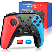 Load image into Gallery viewer, Wireless Switch Controller for Nintendo Switch/Lite/OLED Controller, Switch Controller with a Mouse Touch Feeling on Back Buttons, Extra Switch Pro Controller with Wake-up,Programmable, Turbo Function
