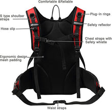 Load image into Gallery viewer, Mubasel Gear Insulated Hydration Backpack Pack with 2L BPA Free Bladder - Keeps Liquid Cool up to 4 Hours – for Running, Hiking, Cycling, Camping (Red)
