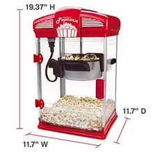 Load image into Gallery viewer, West Bend Hot Oil Theater Style Popcorn Popper Machine with Nonstick Kettle Includes Measuring Tool and Serving Scoop, 4-Ounce, Red
