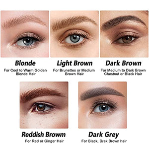 iMethod Eyebrow Pen - Eyebrow TattooPen, Brow Pen, Long Lasting, Waterproof and Smudge-proof, Dark Brown