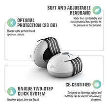 Load image into Gallery viewer, Alpine Muffy Baby Ear Protection for Newborn and Babies up to 36 Months – Noise Reduction Earmuffs for Toddlers &amp; Children – Comfortable Infant Ear Muffs Prevent Hearing Damage &amp; Improve Sleep, Black
