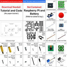 Load image into Gallery viewer, Freenove Robot Dog Kit for Raspberry Pi 4 B 3 B+ B A+, Walking, Self Balancing, Ball Tracing, Face Recognition, Ultrasonic Ranging, Camera Servo (Raspberry Pi NOT Contained)
