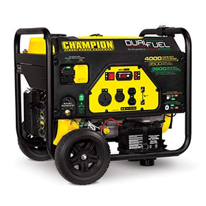100397-3500/4000w Champion Dual Fuel Generator, Electric Start